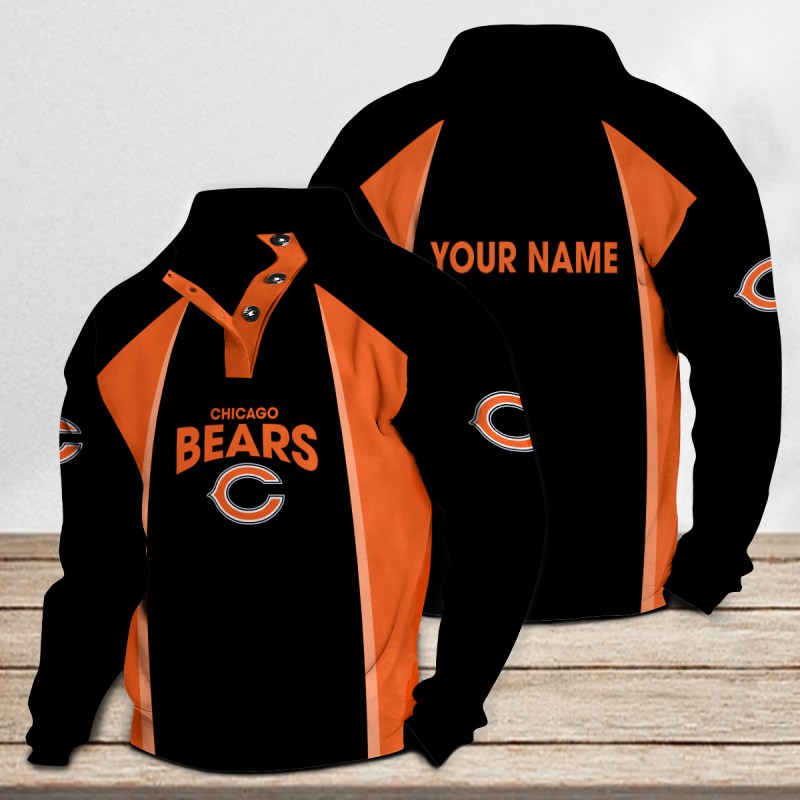 Chicago Bears Casual Stand Collar Sweatshirt