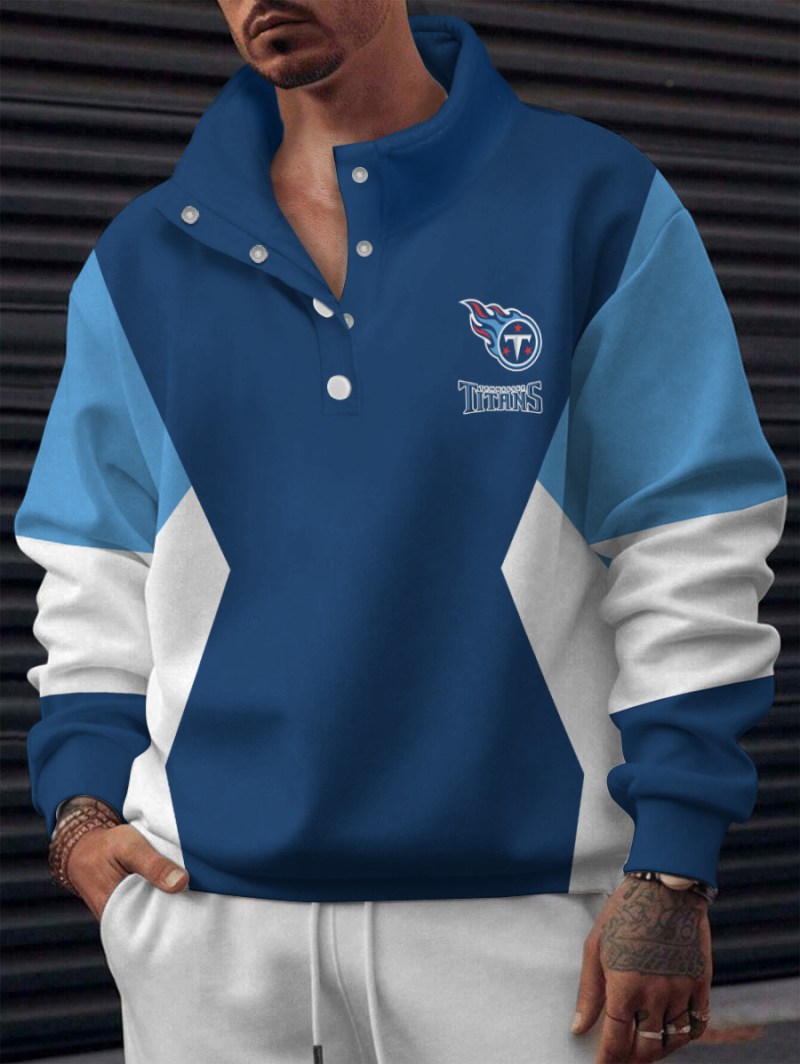 Tennessee Titans Casual Colorful Stand Collar Sweatshirt