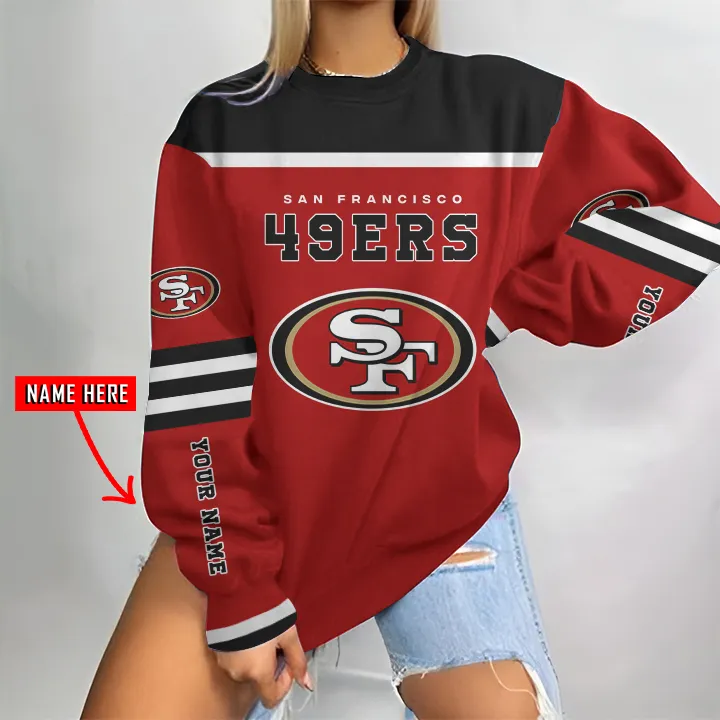 San Francisco 49ers Personalized Round Neck Sweatshirt
