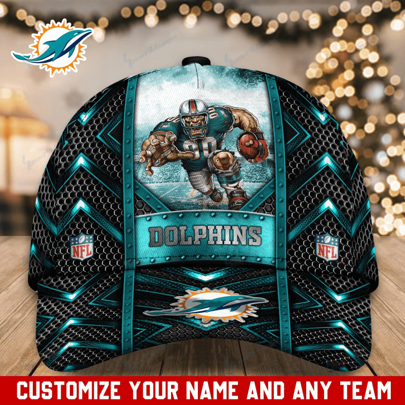 Miami Dolphins Personalized Classic Cap