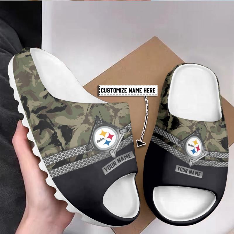 Pittsburgh Steelers Yeezy Slippers Image 1
