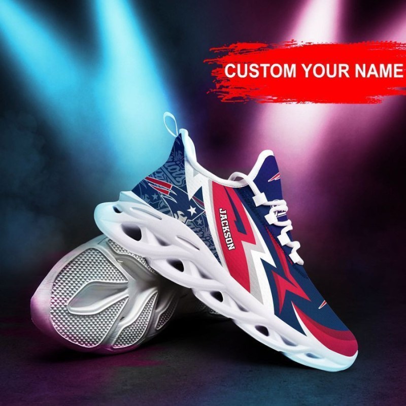 New England Patriots Personalized Yezy Running Sneakers