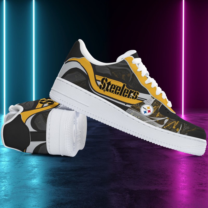 Pittsburgh Steelers AF1 Shoes Back View
