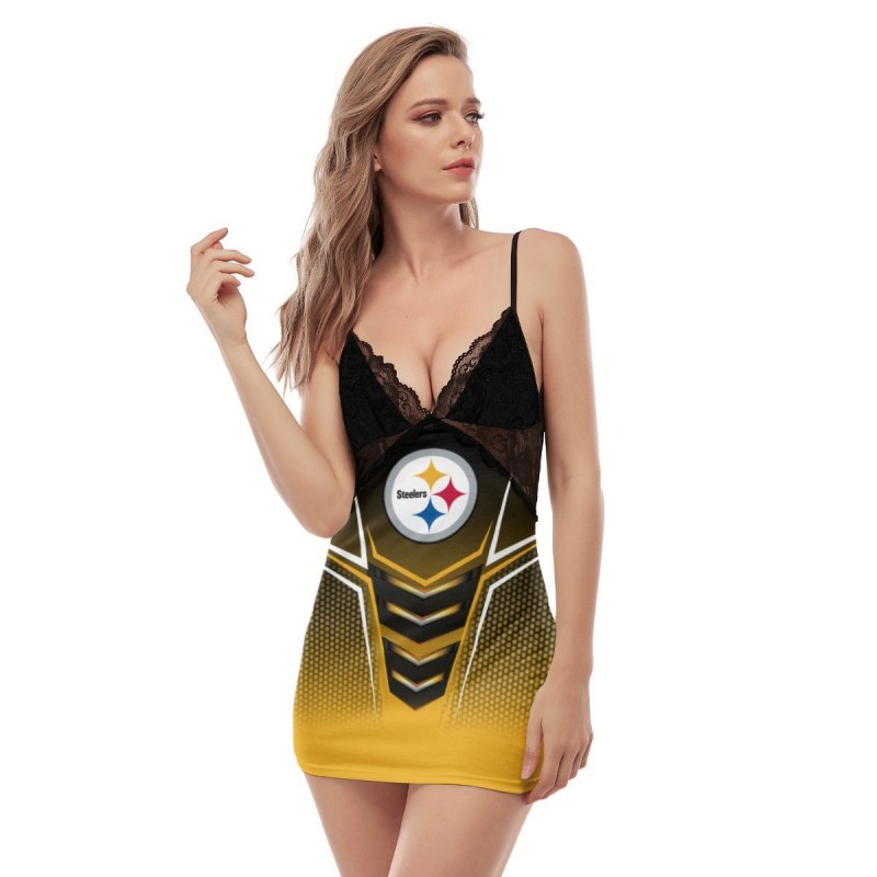Pittsburgh Steelers Slip Dress Back View