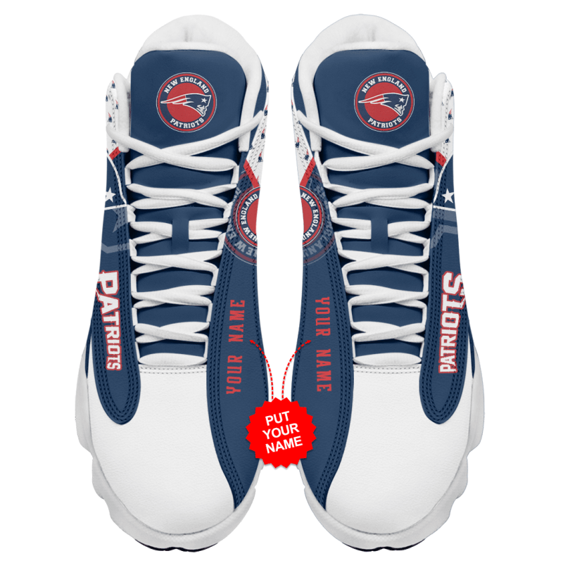 New England Patriots Personalized AJD13 Sneakers