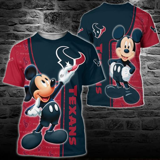 Houston Texans Mickey All Over Printed Sweater 3
