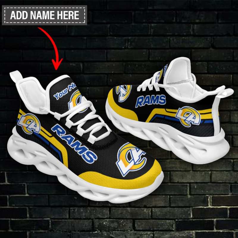 Los Angeles Rams Personalized Sneakers Side View