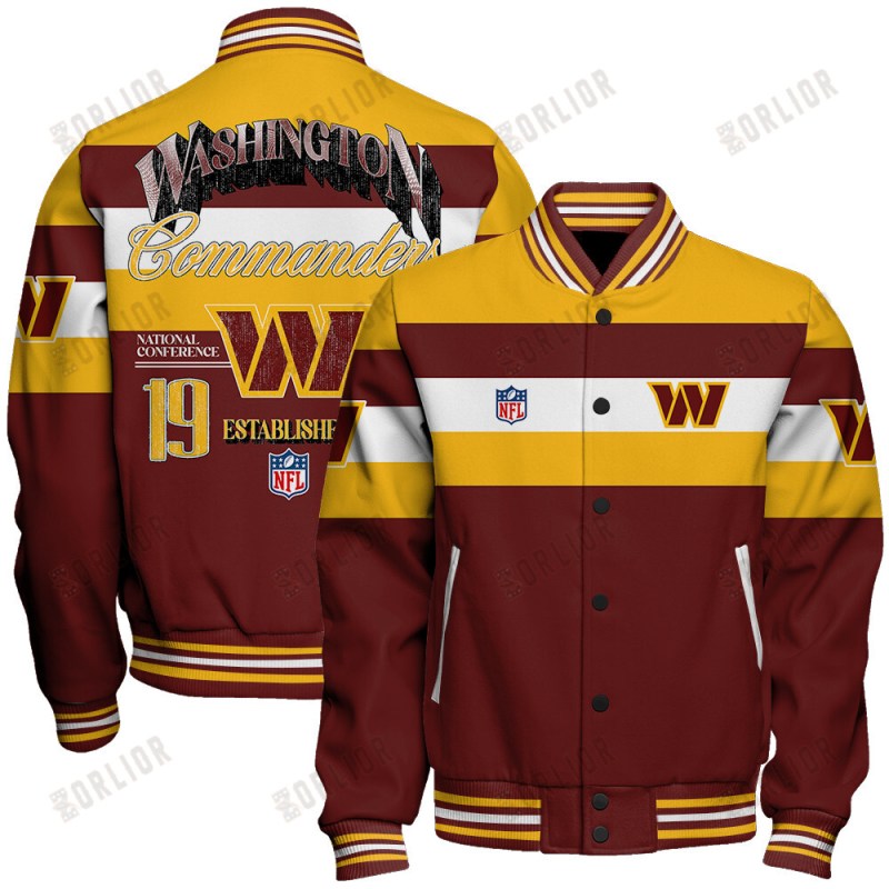 Washington Commanders Personalized Unisex Varsity Jacket