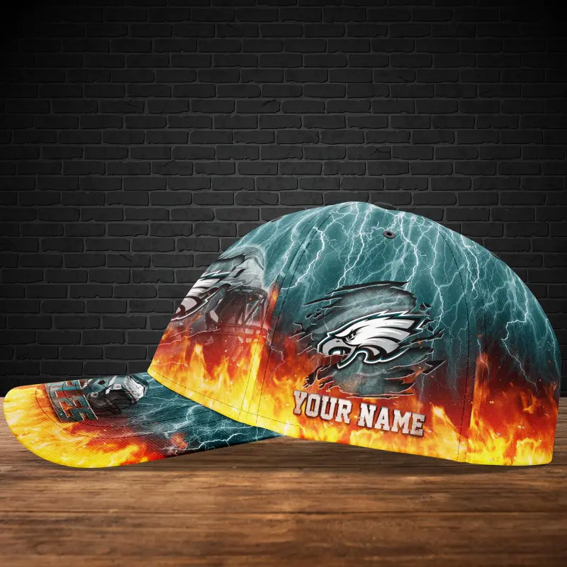 Eagles Custom Cap Side View