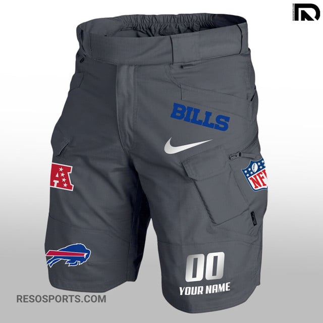 Buffalo Bills Front Pockets Men Shorts Side