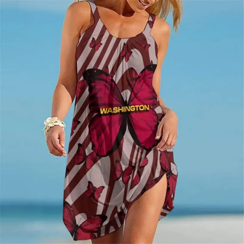 Washington Commanders Beach Dress