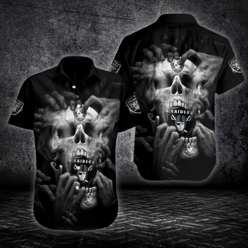 Las Vegas Raiders Button Shirts Sizing Chart