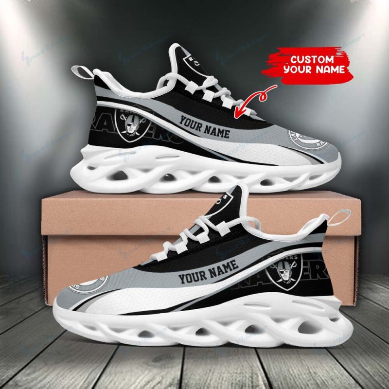 Las Vegas Raiders Personalized Yezy Running Sneakers
