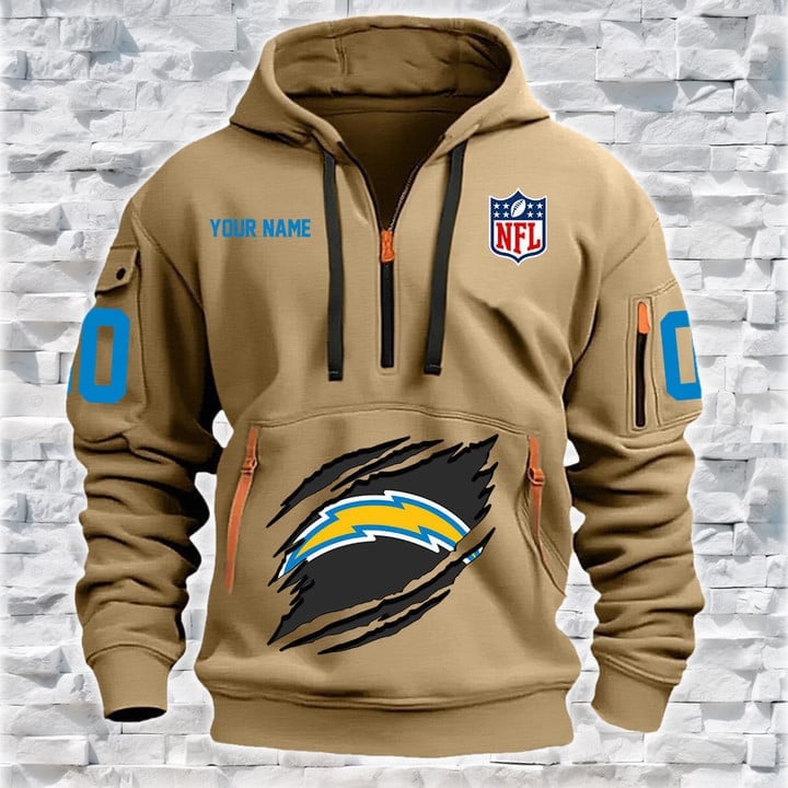 LA Chargers Quarter Zip Hoodie