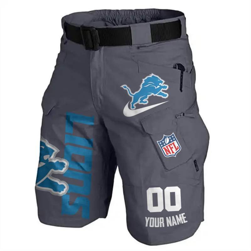 Detroit Lions Front Pockets Men's Shorts Image 1
