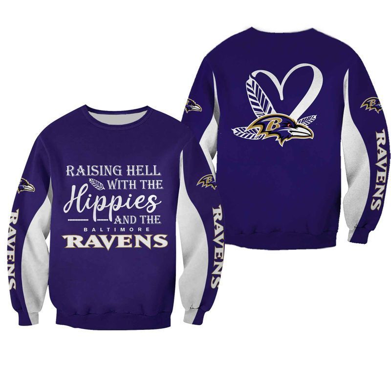 All Over Print Baltimore Ravens Hoodie