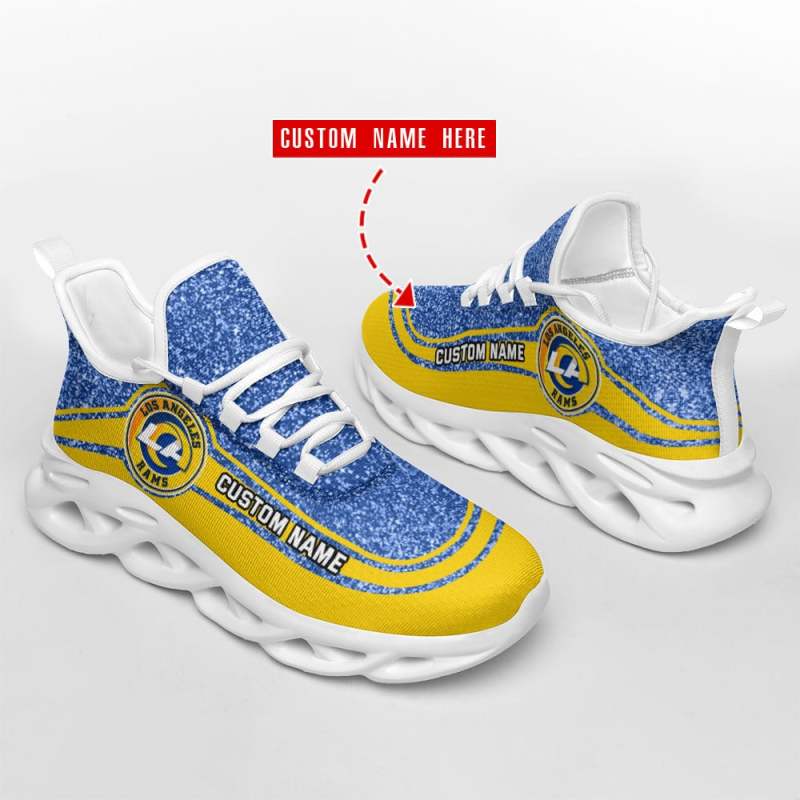 Los Angeles Rams Yezy Sneakers Side View