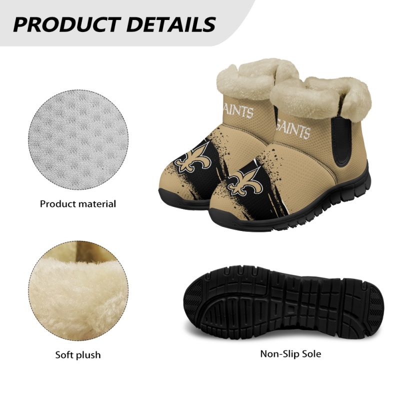 New Orleans Saints Comfy Winter Snow Boots