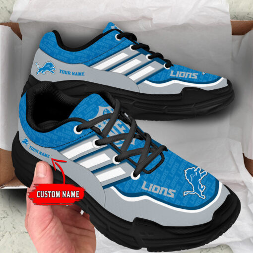 Detroit Lions Personalized Chunky Sneakers