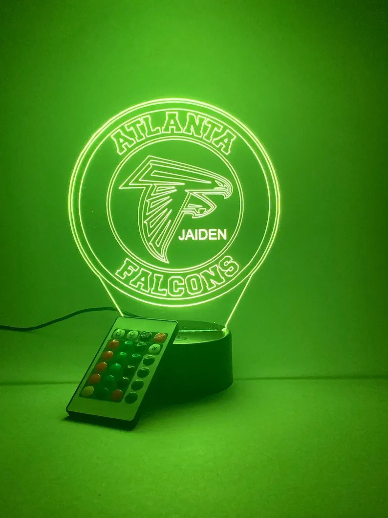 Atlanta Falcons Personalized 3D Lamp