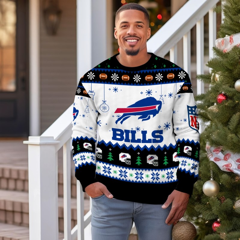 Buffalo Bills Ugly Christmas Sweater - Outdoor 3