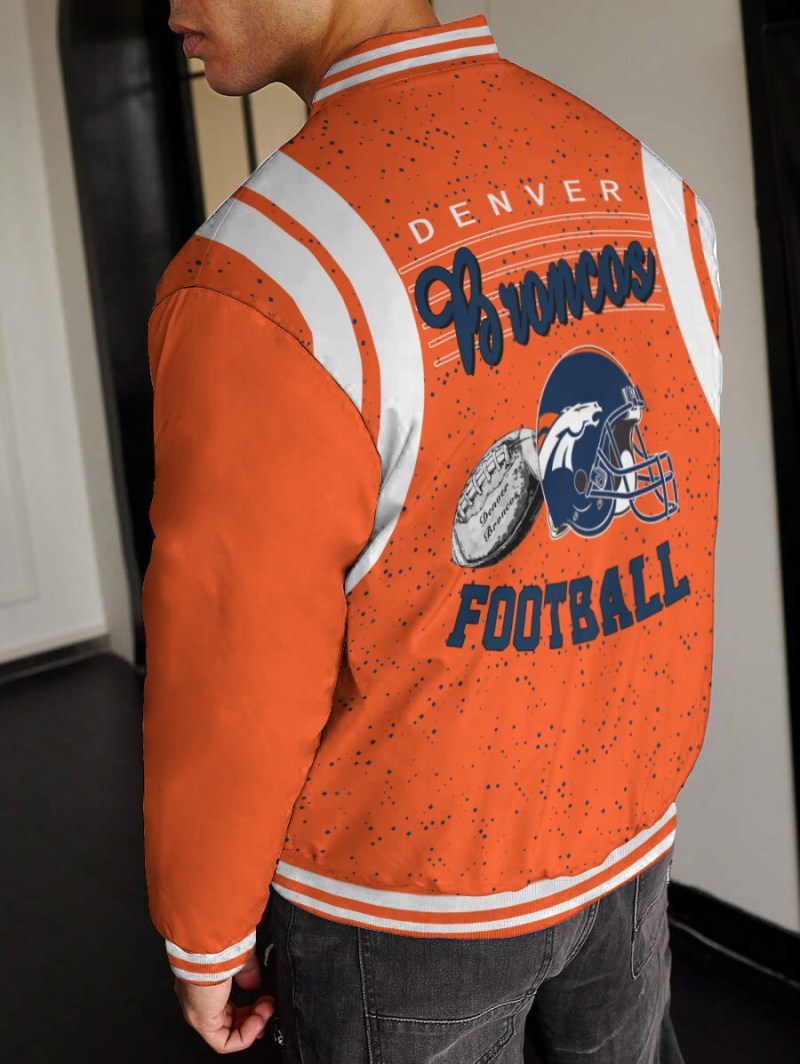 Denver Broncos Varsity Jacket Back
