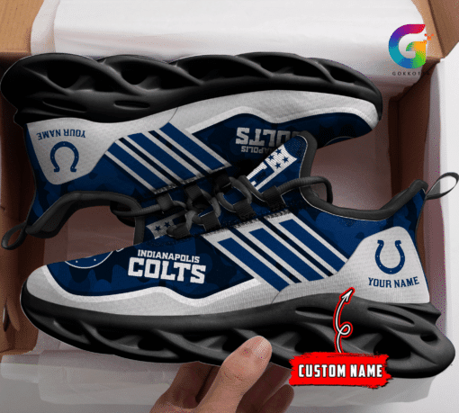 Indianapolis Colts Yezy Sneakers - Side View