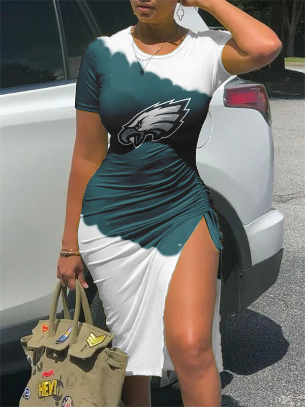 Philadelphia Eagles Slit Bodycon Dress