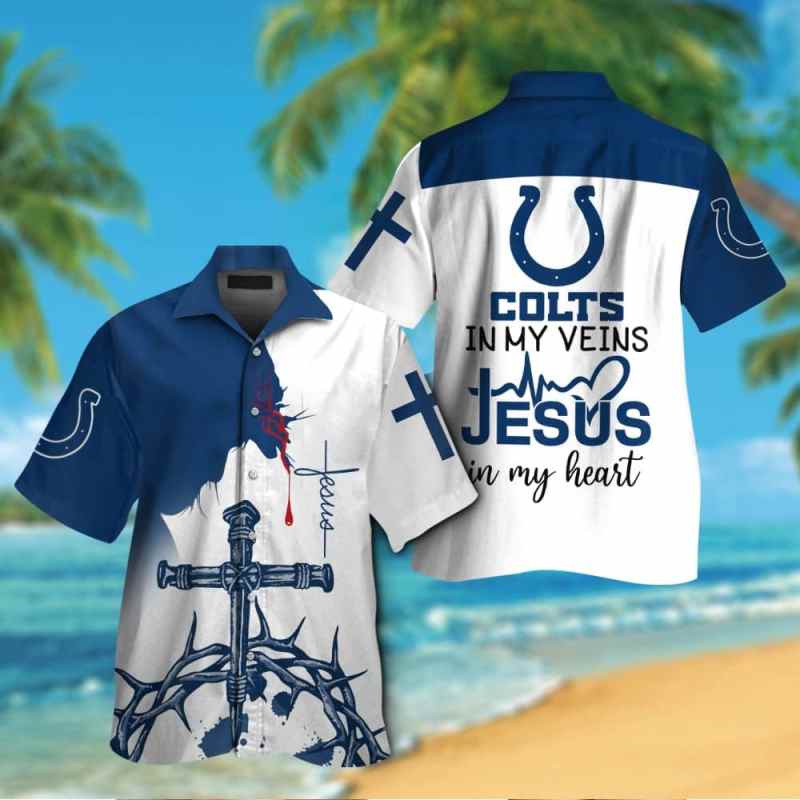 Indianapolis Colts Button Shirt BB799 Sizing Chart