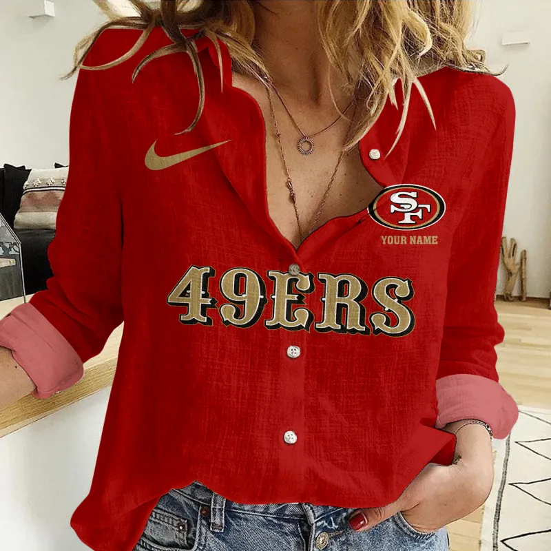 San Francisco 49ers Personalized Woman Shirt
