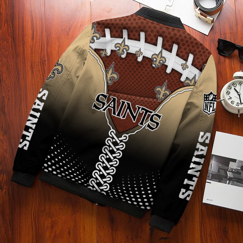 New Orleans Saints Bomber Jacket Design 3