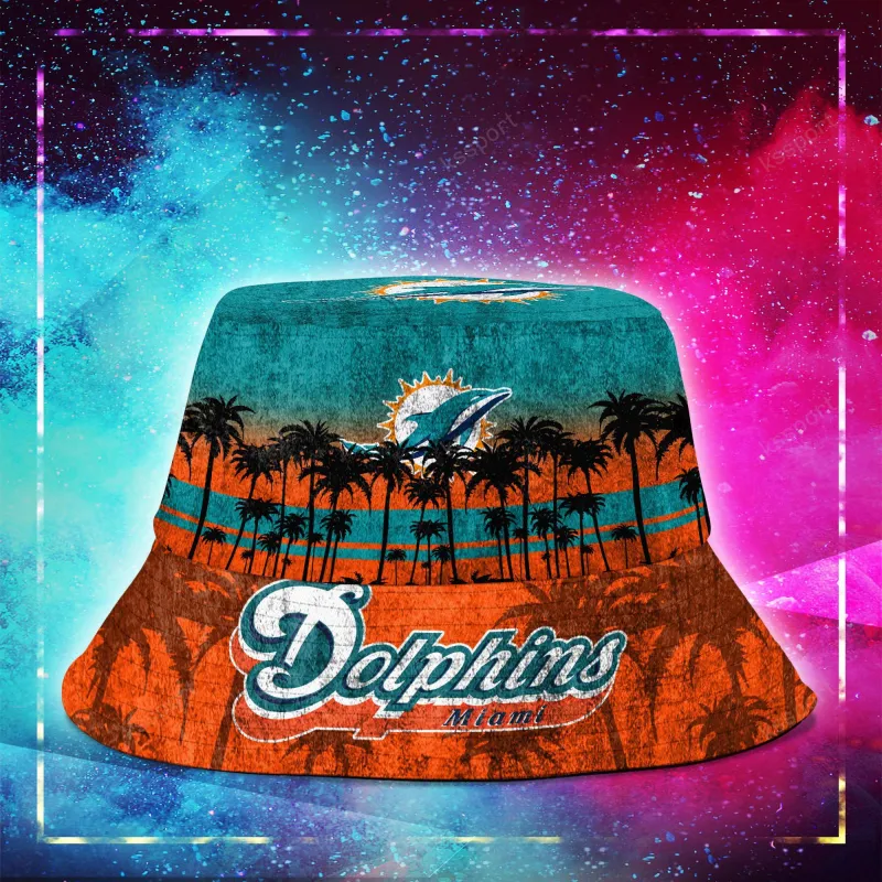 Miami Dolphins Personalized Bucket Hat Reversible
