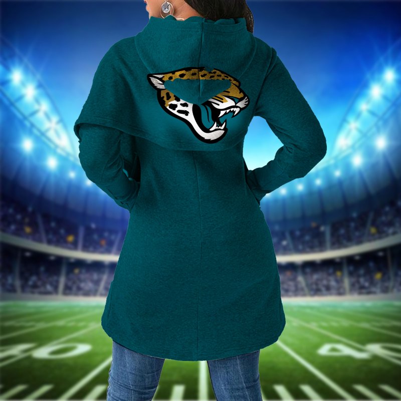 Jacksonville Jaguars Women Irregular Hoodie