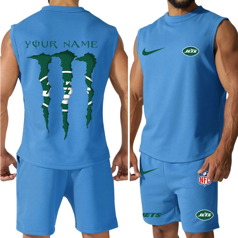 New York Jets Colorful Combo Jersey Tank Top and Shorts