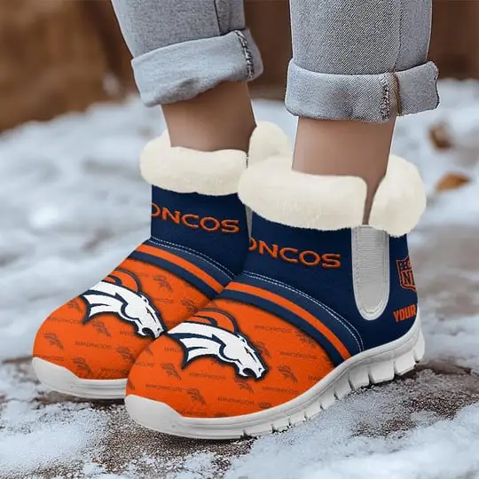 Denver Broncos Winter Boots Side View