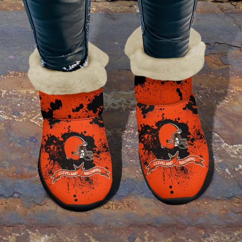 Cleveland Browns Comfy Winter Snow Boots Image 2
