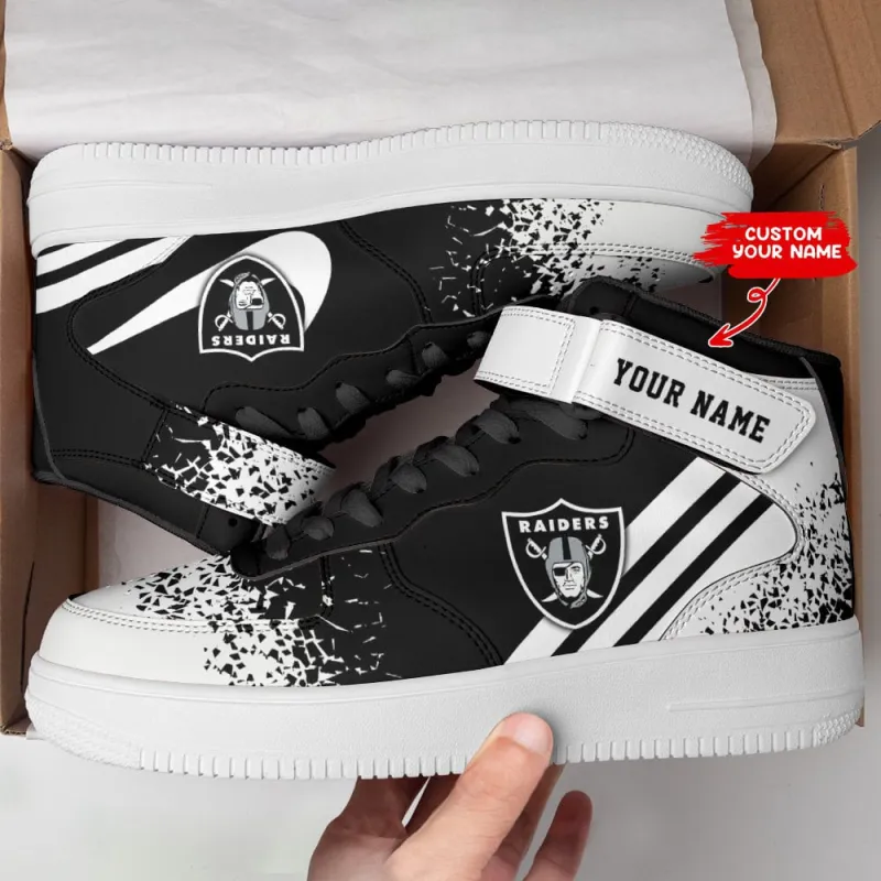 Las Vegas Raiders High AF1 Sneakers