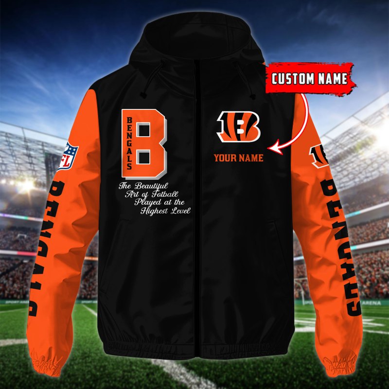 Cincinnati Bengals Outdoor Jacket - Back View