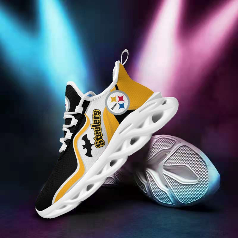 Pittsburgh Steelers Yezy Running Sneakers Side View