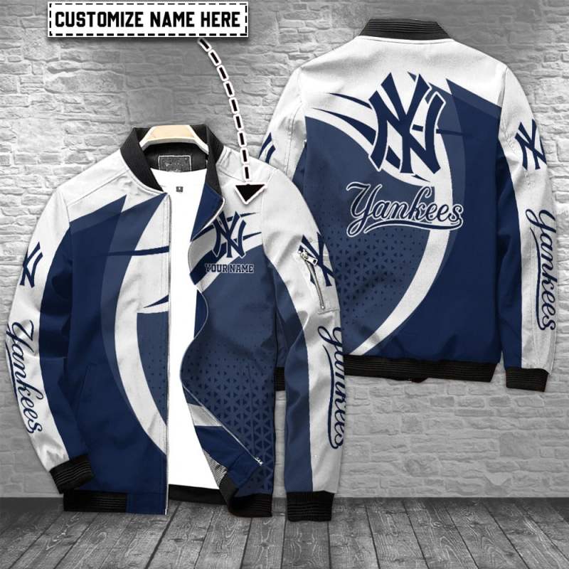 New York Yankees Personalized Bomber Jacket 1