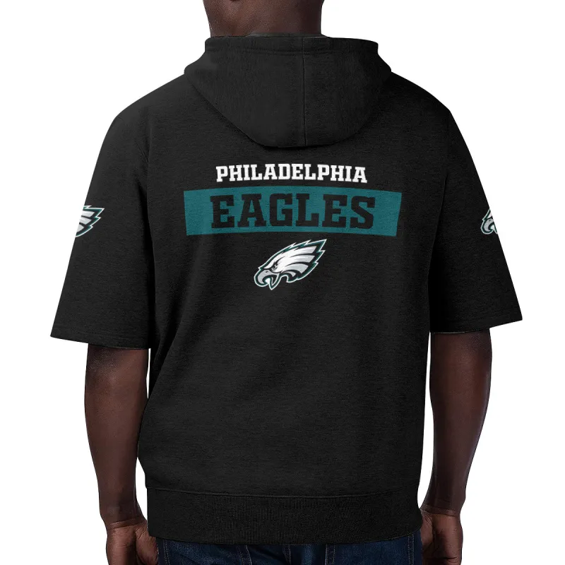 Philadelphia Eagles Short Sleeve Hoodie Side