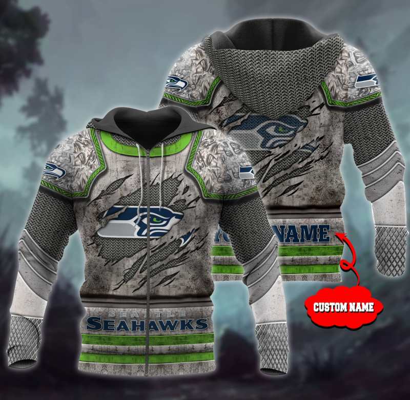 Seattle Seahawks Personalized Ugly Christmas Sweater