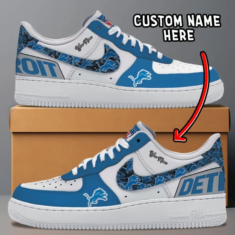 Detroit Lions Personalized AF1-1 Shoes