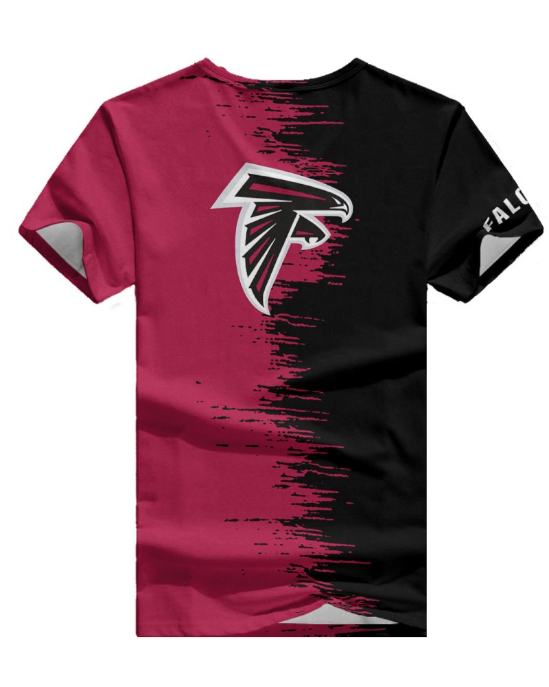 Atlanta Falcons Summer V-neck Women T-shirt
