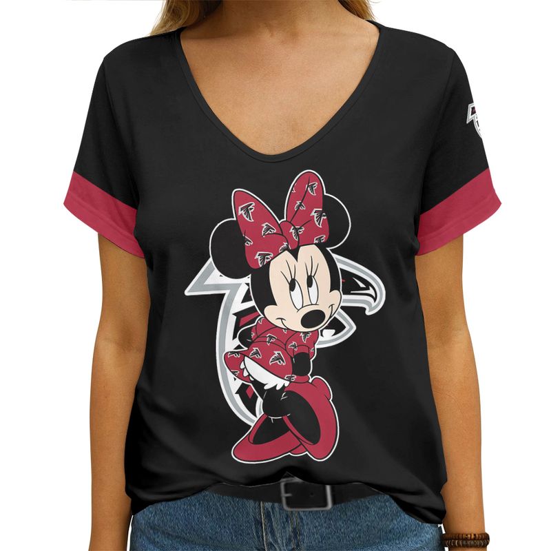 Atlanta Falcons V-neck Women T-shirt