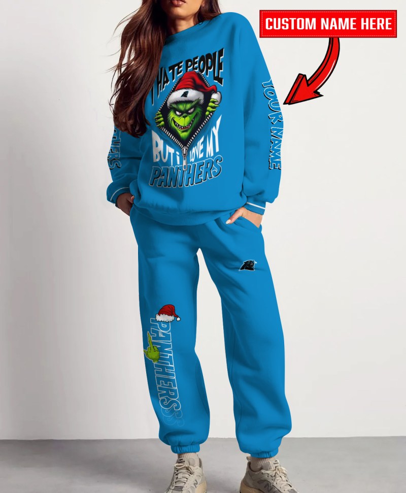 Carolina Panthers Ugly Christmas Sweater Combo