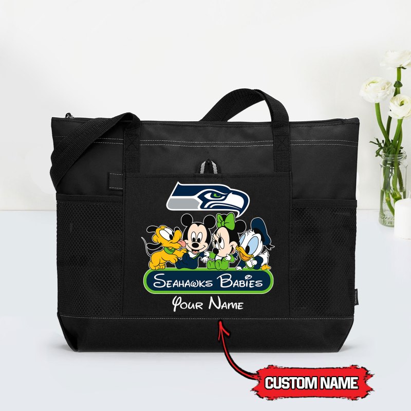Seattle Seahawks Tote Bag Black