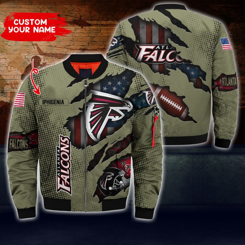 Atlanta Falcons Personalized Bomber Jacket