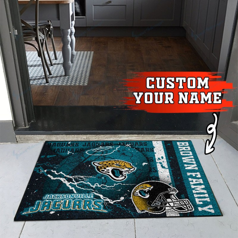 Jacksonville Jaguars Personalized Doormat