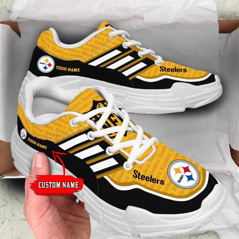 Pittsburgh Steelers Personalized Chunky Sneakers